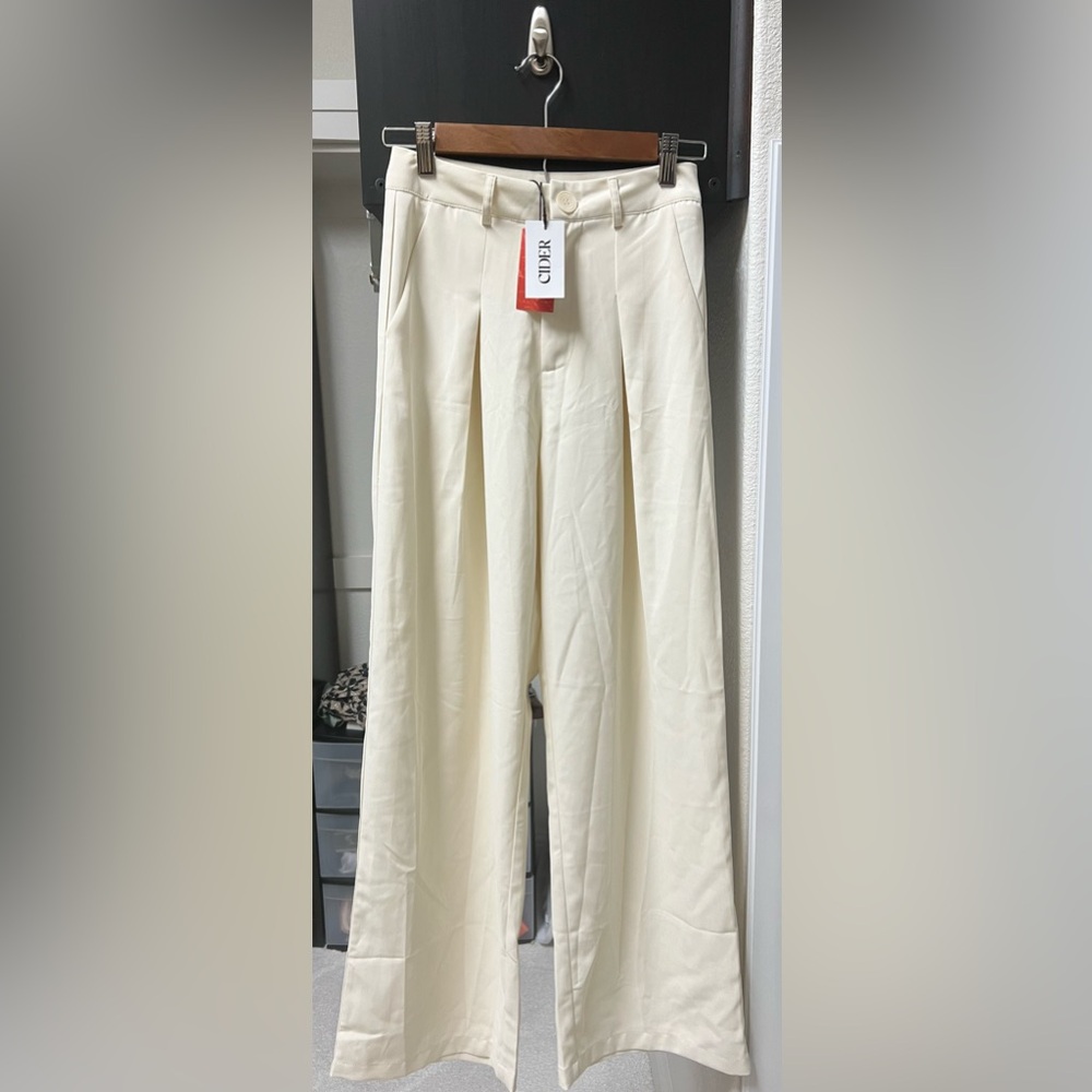 Cream trousers